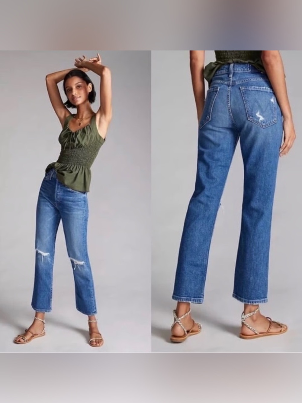 Mother Superior Tomcat High-Rise Straight-Leg Jeans - Playing With Scissors 25